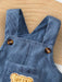 SHEIN Playful Pals - Mono informal de pana para bebé niño, color marrón camel - Quierox - Tienda Online