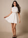 SHEIN Poéselle Vestido de encaje para mujer sin mangas, con cuello alto de encaje - Quierox - Tienda Online