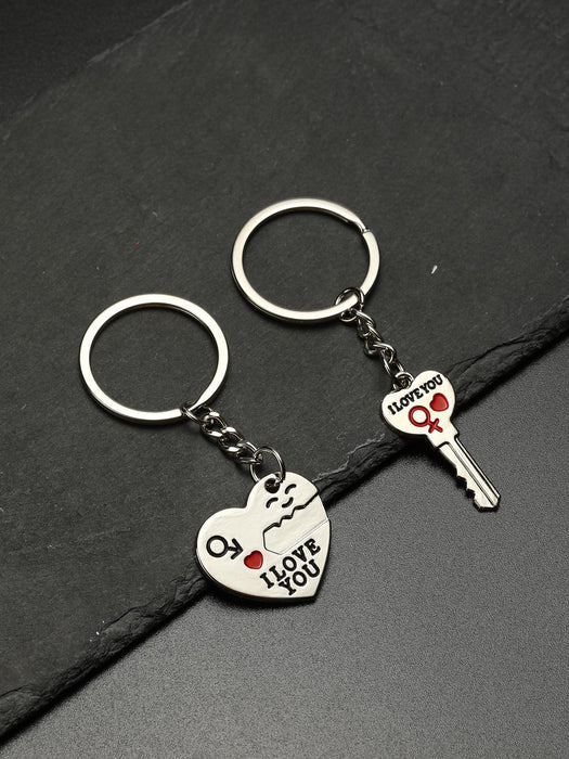 Shein POLASUP 2 piezas/juego de llaveros para pareja - Quierox - Tienda Online