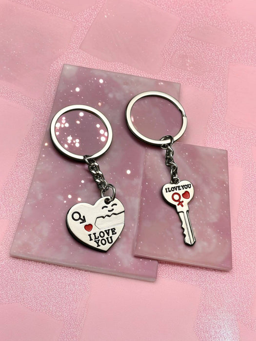 Shein POLASUP 2 piezas/juego de llaveros para pareja - Quierox - Tienda Online