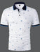SHEIN Polo informal de manga corta con estampado de velero para hombre de Calvornis - Quierox - Tienda Online