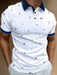 SHEIN Polo informal de manga corta con estampado de velero para hombre de Calvornis - Quierox - Tienda Online