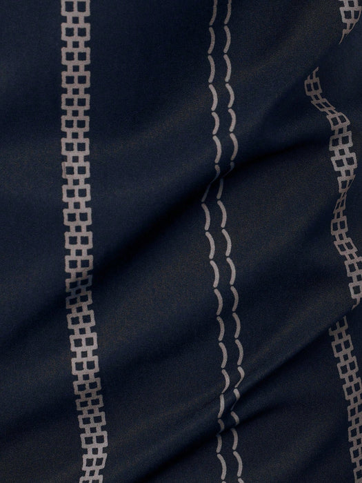 Shein Polo ligero de rayas geométricas para hombre, estilo casual de negocios - Quierox - Tienda Online