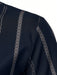 Shein Polo ligero de rayas geométricas para hombre, estilo casual de negocios - Quierox - Tienda Online