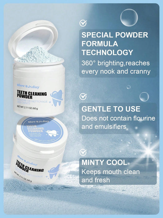 SHEIN Polvo para blanquear los dientes, menta, deshacerse de las manchas - Quierox - Tienda Online