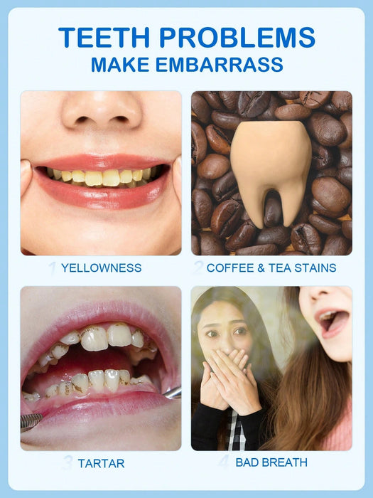 SHEIN Polvo para blanquear los dientes, menta, deshacerse de las manchas - Quierox - Tienda Online