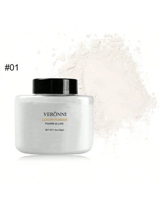 SHEIN Polvos sueltos fijadores VERONNI, maquillaje facial matificante 01 - Quierox - Tienda Online