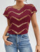 SHEIN Privé Blusa casual elegante y suelta con hombros de lámina para mujer - Quierox - Tienda Online