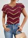 SHEIN Privé Blusa casual elegante y suelta con hombros de lámina para mujer - Quierox - Tienda Online