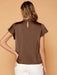 SHEIN Privé Top de cuello alto de manga mariposa - Quierox - Tienda Online