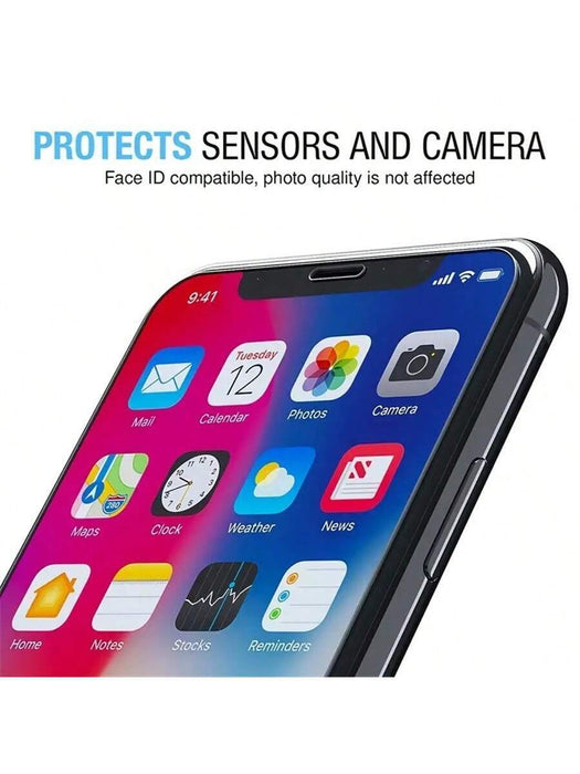 Shein Protector de pantalla de vidrio templado transparente brillante para teléfono, 3 piezas - Quierox - Tienda Online