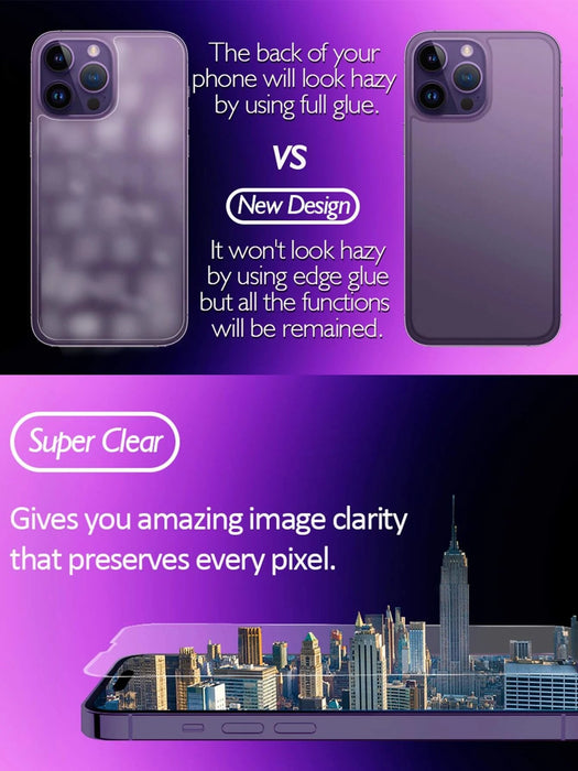 Shein Protector de pantalla templado de 2 piezas y película trasera compatible con iPhone X/XS - Quierox - Tienda Online