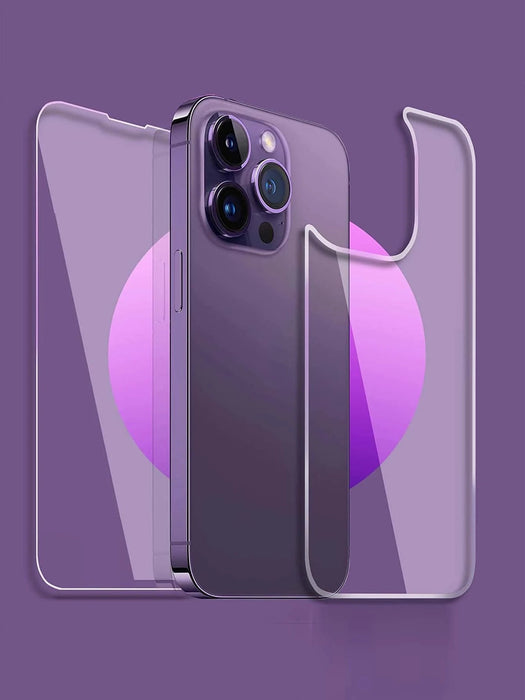 Shein Protector de pantalla templado de 2 piezas y película trasera compatible con iPhone X/XS - Quierox - Tienda Online