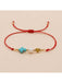 SHEIN Pulsera ajustable de la suerte con cuentas de cobre, perlas de imitación y concha - Quierox - Tienda Online