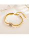 Shein Pulsera de acero inoxidable con circonita cúbica - Quierox - Tienda Online