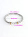 SHEIN Pulsera De Brazalete De Acero Inoxidable Con Forma De Gancho - Quierox - Tienda Online