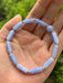 Shein Pulsera de cristal azul, 3 piezas/juego - Quierox - Tienda Online
