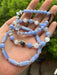 Shein Pulsera de cristal azul, 3 piezas/juego - Quierox - Tienda Online