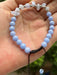 Shein Pulsera de cristal azul, 3 piezas/juego - Quierox - Tienda Online
