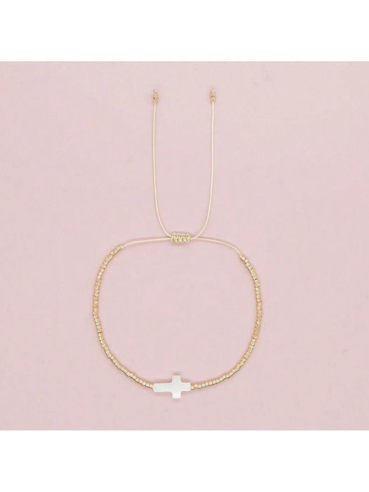 SHEIN Pulsera de la amistad con cuentas de alta calidad para mujer, estilo bohemio - Quierox - Tienda Online