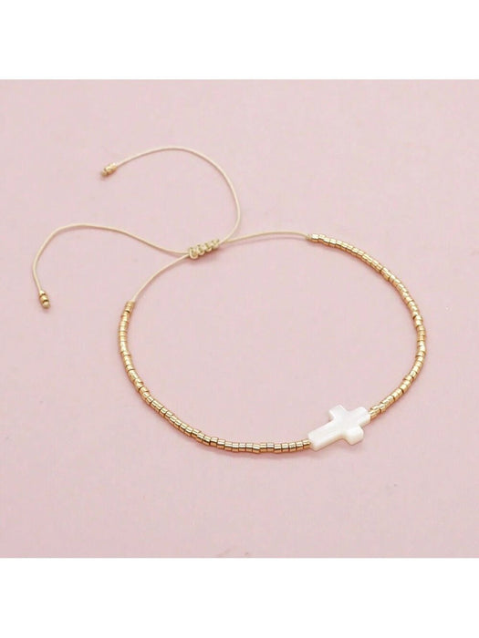 SHEIN Pulsera de la amistad con cuentas de alta calidad para mujer, estilo bohemio - Quierox - Tienda Online