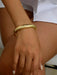 Shein Pulsera de metal brillante, elegante y sencilla, ideal para uso diario - Quierox - Tienda Online