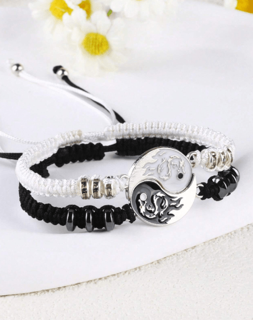 SHEIN Pulsera de pareja de Tai Chi con tótem de dragón transfronterizo europeo - Quierox - Tienda Online