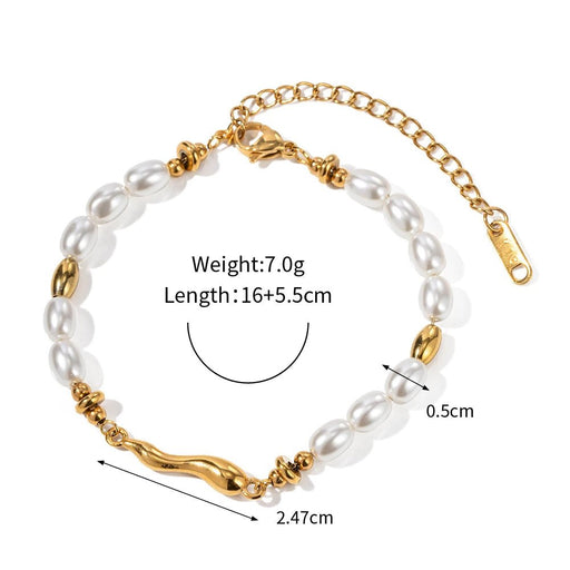 SHEIN Pulsera de perlas elegante Joyería moderna - Quierox - Tienda Online