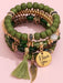 SHEIN Pulsera Elástica De Varias Capas Con Cuentas Al Estilo Bohemio - Quierox - Tienda Online