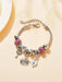 SHEIN Pulsera elegante y lujosa con dijes de corazón, animal, insecto y flor (sin caja) - Quierox - Tienda Online