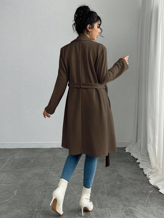 SHEIN Rafferiza Chaqueta regular de mujer de unicolor, sintético - Quierox - Tienda Online