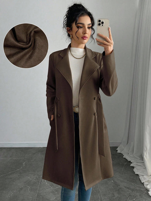 SHEIN Rafferiza Chaqueta regular de mujer de unicolor, sintético - Quierox - Tienda Online