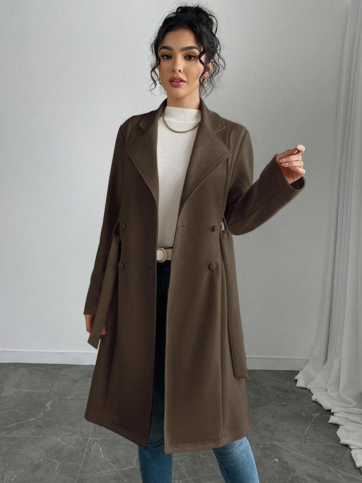 SHEIN Rafferiza Chaqueta regular de mujer de unicolor, sintético - Quierox - Tienda Online