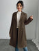 SHEIN Rafferiza Chaqueta regular de mujer de unicolor, sintético - Quierox - Tienda Online