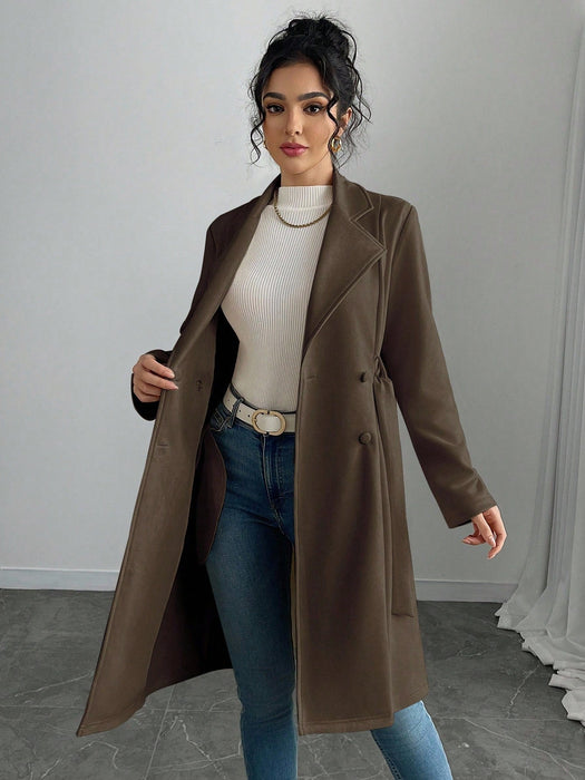 SHEIN Rafferiza Chaqueta regular de mujer de unicolor, sintético - Quierox - Tienda Online
