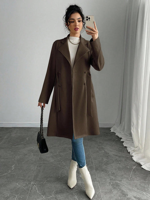 SHEIN Rafferiza Chaqueta regular de mujer de unicolor, sintético - Quierox - Tienda Online