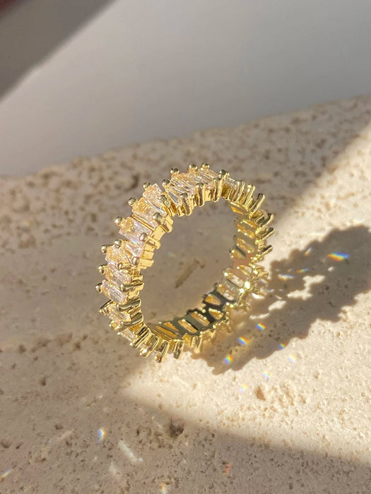 SHEIN rakol Anillo zirconia cúbica adorno para mujeres - Quierox - Tienda Online