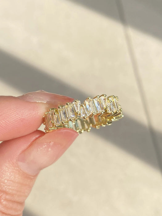 SHEIN rakol Anillo zirconia cúbica adorno para mujeres - Quierox - Tienda Online