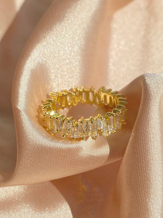 SHEIN rakol Anillo zirconia cúbica adorno para mujeres - Quierox - Tienda Online