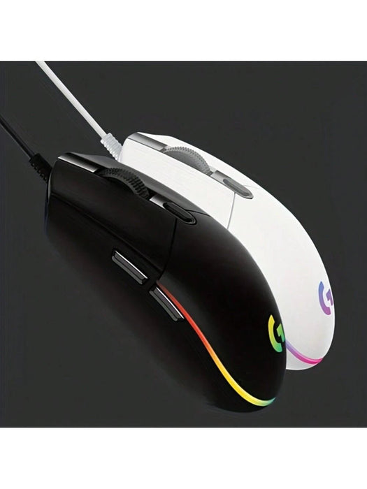 SHEIN Ratón para juegos con cable Logitech G102 Light Sync, iluminación RGB, para juegos - Quierox - Tienda Online