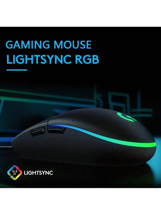 SHEIN Ratón para juegos con cable Logitech G102 Light Sync, iluminación RGB, para juegos - Quierox - Tienda Online