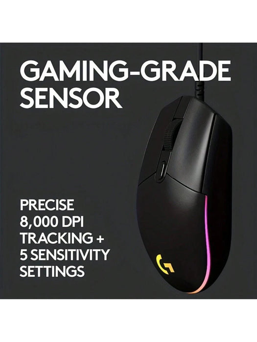 SHEIN Ratón para juegos con cable Logitech G102 Light Sync, iluminación RGB, para juegos - Quierox - Tienda Online