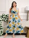 SHEIN Reflora Vestido de verano elegante sin mangas talla grande para mujer - Quierox - Tienda Online