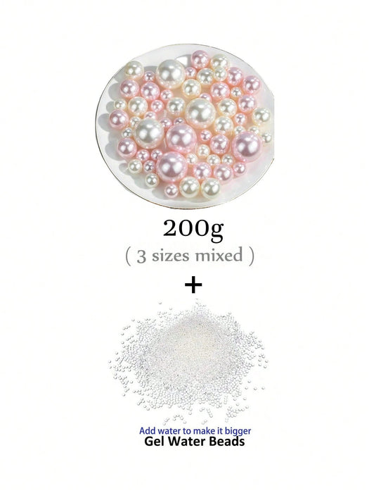 Shein Relleno para jarrones de perlas sintéticas de 200 g perlas sin orificio de tamaños mixtos - Quierox - Tienda Online