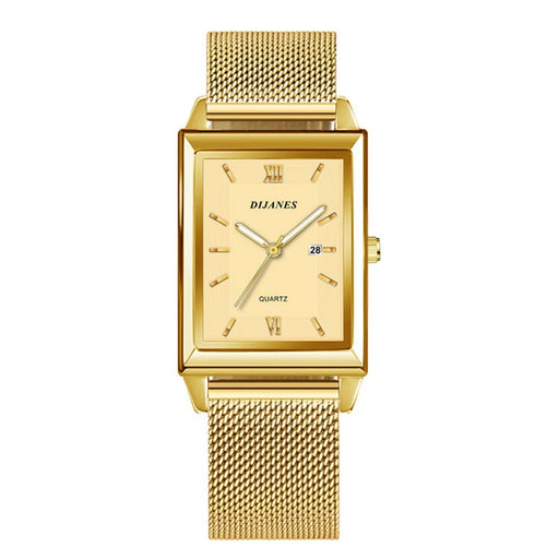 SHEIN Reloj de cuarzo con puntero rectangular de lujo - Quierox - Tienda Online