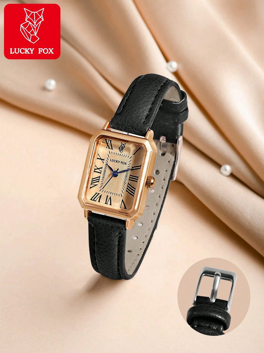 SHEIN Reloj de cuarzo con puntero rectangular LUCKYFOX como regalo - Quierox - Tienda Online