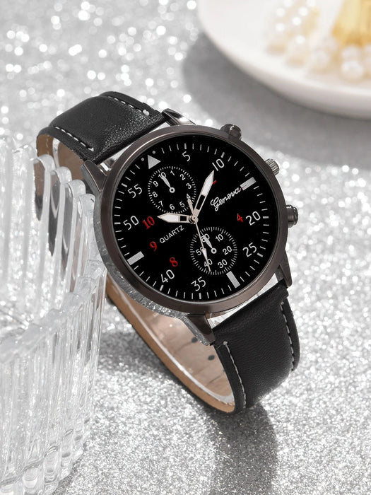 Reloj Cuarzo Reloj Hombre Shein Shein Reloj De Cuarzo De Doble - Main Image