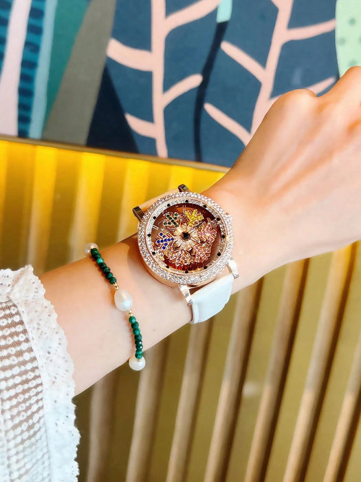 SHEIN Reloj de cuarzo para mujer, deslumbrante y lujoso, con diamantes de imitación - Quierox - Tienda Online