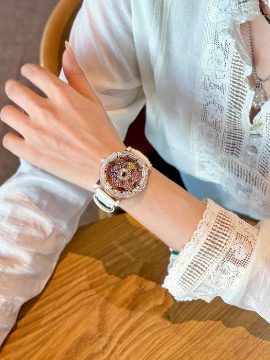 SHEIN Reloj de cuarzo para mujer, deslumbrante y lujoso, con diamantes de imitación - Quierox - Tienda Online