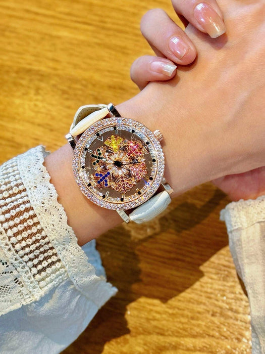 SHEIN Reloj de cuarzo para mujer, deslumbrante y lujoso, con diamantes de imitación - Quierox - Tienda Online